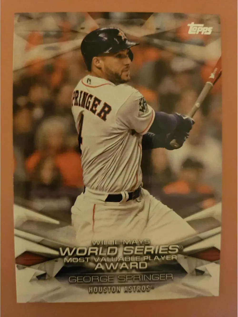 George Springer- 2018 Topps award winners - World Series MVP #mlba-50 -Raw Mint